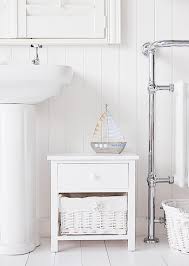 White Undersink Bathroom Storage With