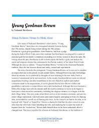 Young goodman brown essay analysis help essays on young goodman brown fiction fiction essay thesis and
