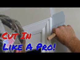 how to paint around trim cut in paint