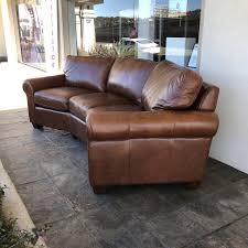 curved leather sofas foter