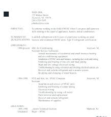 Cable Installer Resume Cover Letter Examples No Experience Format