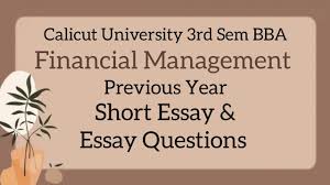 3rd sem bba financial management