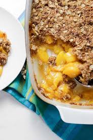 easy peach crisp with oats plant