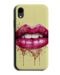pink lipstick lips phone case cover