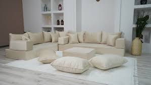 Couch Luxury Velvet Floor Seating