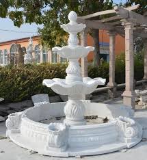 White Decorative Marble Garden Fountain