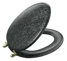 Black Pearlescent Toilet Seat From