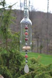 Wine Bottle Wind Chime Ideas Glass
