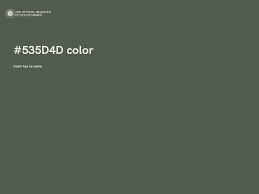 Color 535d4d The Official Register