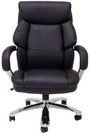 Extra Wide Black Leather Office Chair
