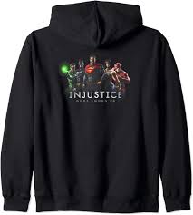 Gods among us even more interesting. Amazon Com Injustice Gods Among Us Injustice League Zip Hoodie Clothing