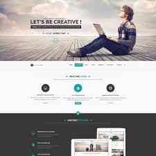 18 free one page psd web templates in