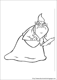 We invite you to the world of fantasy and magic to get to know more about the most different types of monsters. Monster Inc Coloring Educational Fun Kids Coloring Pages And Preschool Skills Worksheets