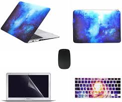 Buy TOP CASE – 5 in 1 Galaxy Hard Case, Keyboard Cover, Screen Protector,  Sleeve Bag, Mouse CompatibleOlder Generation MacBook Air 13 (A1369 and  A1466) (Release 2010-2017) - Blue Online in Taiwan. B01MTCTU7Q