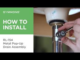 Pop Up Sink Drain Assembly