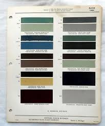 1949 nash ppg color paint chip chart