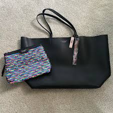 victorias secret tote and makeup bag