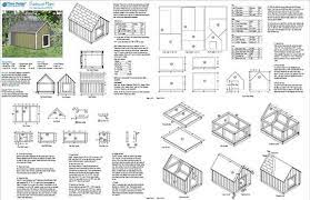 Large Dog House Plans Gable Roof Style