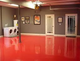 red basement floor paint ideas