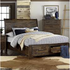 Fran Solid Wood Storage Bed Bedroom
