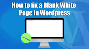 how to fix a wordpress blank white page