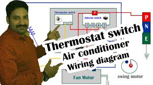 52c,p package terminal air conditioners and heat pumps. Thermostat Switch Air Conditioner Wiring Diagram Hindi Youtube