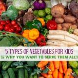 What are the 5 kinds of vegetables?