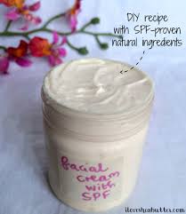 homemade face moisturizer with spf