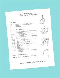Baby Shower Agenda Template Wedding Day Itinerary Format