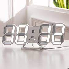 3d Led Wall Clock Modern Digital Table