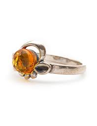 a ring with amber amber jewelry