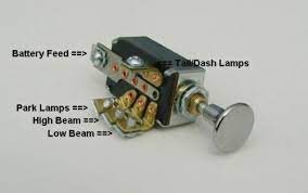 headlight dimmer switch 4 position with