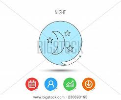 Night Sleep Icon Vector Photo Free Trial Bigstock