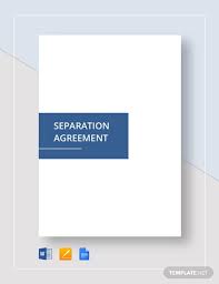 Separation Agreement Template 15 Free Word Pdf Document Download