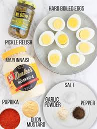 easy southern deviled eggs with relish