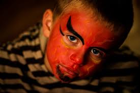 devil boy painted fun face free image