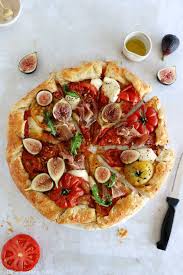 balsamic fig tomato galette with