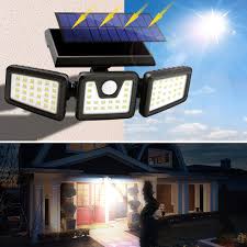 leadly solar lights outdoor 76led 260lm