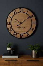 Natural Bronx 60cm Wooden Wall Clock