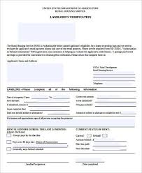 sle landlord verification forms in