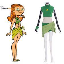Total Drama Island Izzy Cosplay Costume Green Crop Top And Shorts Skirts  Set Adult Female Christmas Halloween Cos Outfits - Cosplay Costumes -  AliExpress