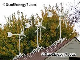 small wind turbine farm ranch home