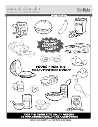 Meat | super coloring pages, coloring pages, christmas. Meat Group Coloring Pages Preschool