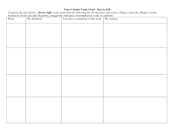 Blank 4 Column Spreadsheet World Of Reference