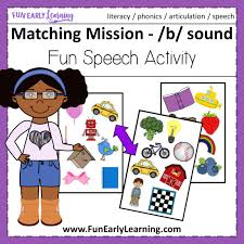 Matching Mission Sound Articulation Game For Speech Therapy