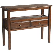 tuscan brown console table with s