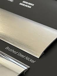 brushed steel nickel door trim metal