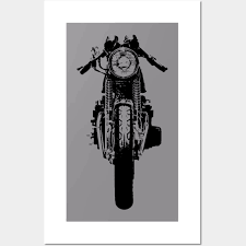 cafe racer motorcycle posters