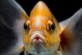premium photo goldfish swimming in