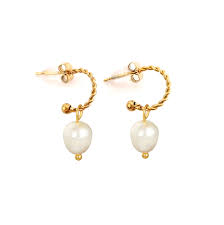 Boucles d'oreilles perle de culture - BIJOUX - ByKloe